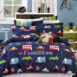 Chăn ga gối hình ô tô cực đẹp