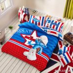 Chăn ga gối hình Xì Trum Smurfs