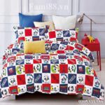 Chăn drap gối hình Gấu Trúc