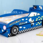 Giường tầng ô tô Mcqueen màu xanh