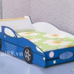 Giường xe đua màu xanh