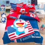 Mền drap hình Doremon