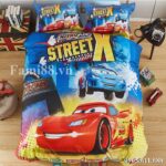 Mền drap hình ô tô Mcqueen