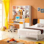 Phòng ngủ ngộ nghĩnh tông cam