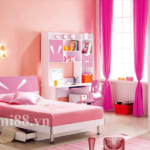 Phòng ngủ tai thỏ màu hồng