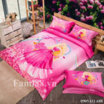 Chăn ga gối hình công chúa Barbie - Ảnh 2