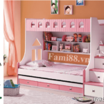 Giường công chúa ba tầng cầu thang rời