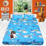 Bộ chăn ga gối đệm hình Doremon