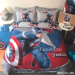 Bộ chăn ga gối siêu nhân Captain America