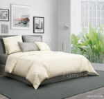 Bộ chăn ga gối màu kem