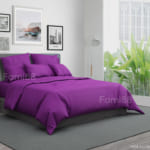 Bộ chăn ga gối màu tím