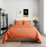 Chăn ga gối màu cam