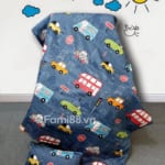 Chăn trẻ em đi học hình ô tô