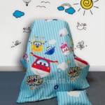 Mền cho bé tiểu học hình máy bay Super Wings