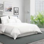 Bộ chăn ga gối màu trắng