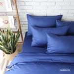 Bộ chăn ga màu xanh dương