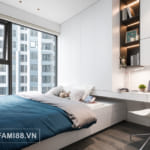 Chăn ga gối xanh xám