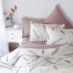 Chăn ga lông vũ phối hồng