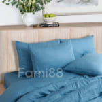 chăn ga màu xanh nước biển