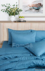 chăn ga màu xanh nước biển