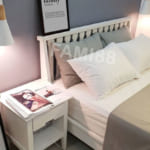 Chăn ga phối màu trắng xám