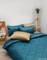 Chăn ga gối xanh ngọc lam